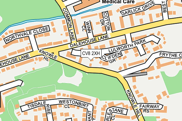 CV8 2XH map - OS OpenMap – Local (Ordnance Survey)