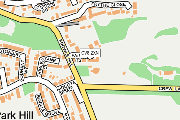 CV8 2XN map - OS OpenMap – Local (Ordnance Survey)