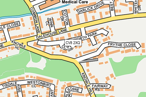 CV8 2XQ map - OS OpenMap – Local (Ordnance Survey)