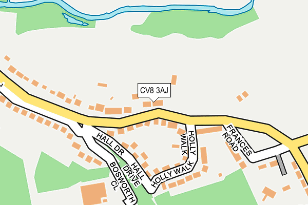 CV8 3AJ map - OS OpenMap – Local (Ordnance Survey)