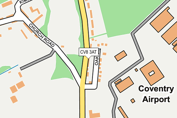 CV8 3AT map - OS OpenMap – Local (Ordnance Survey)