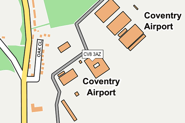CV8 3AZ map - OS OpenMap – Local (Ordnance Survey)