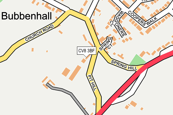 CV8 3BF map - OS OpenMap – Local (Ordnance Survey)