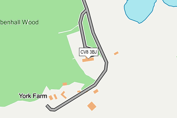 CV8 3BJ map - OS OpenMap – Local (Ordnance Survey)