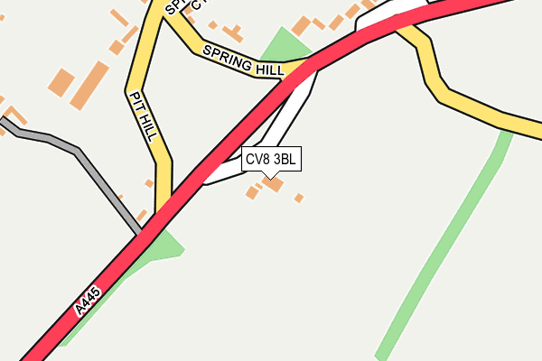 CV8 3BL map - OS OpenMap – Local (Ordnance Survey)
