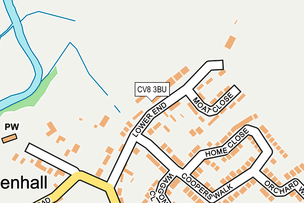 CV8 3BU map - OS OpenMap – Local (Ordnance Survey)