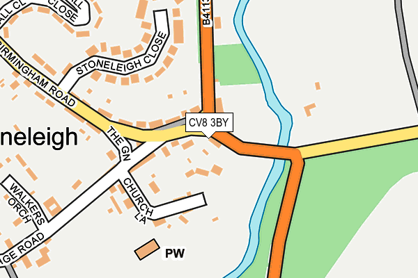 CV8 3BY map - OS OpenMap – Local (Ordnance Survey)
