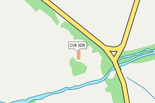 CV8 3DR map - OS OpenMap – Local (Ordnance Survey)