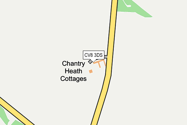 CV8 3DS map - OS OpenMap – Local (Ordnance Survey)