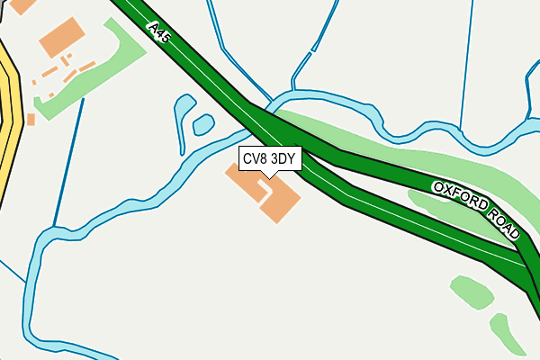 CV8 3DY map - OS OpenMap – Local (Ordnance Survey)