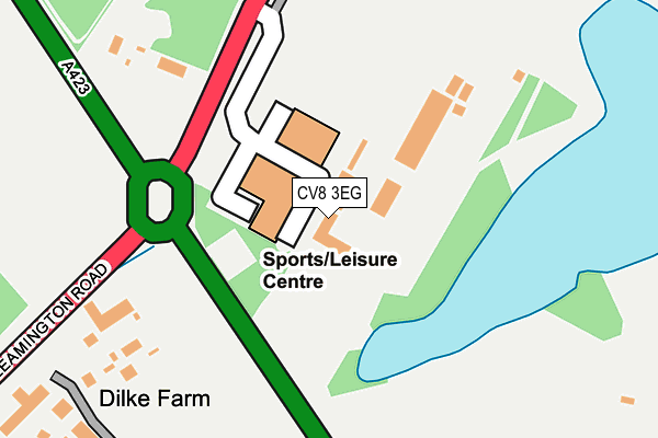 CV8 3EG map - OS OpenMap – Local (Ordnance Survey)