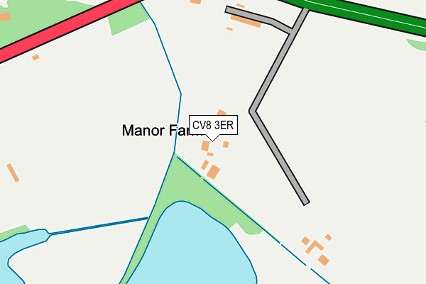 CV8 3ER map - OS OpenMap – Local (Ordnance Survey)