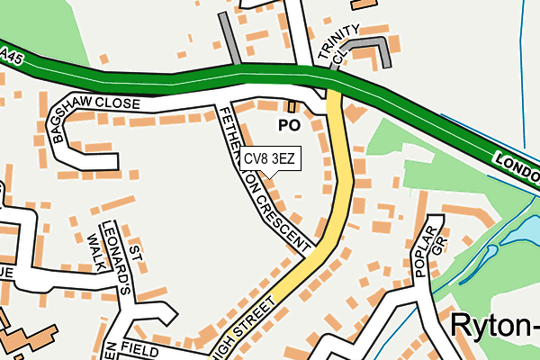 CV8 3EZ map - OS OpenMap – Local (Ordnance Survey)