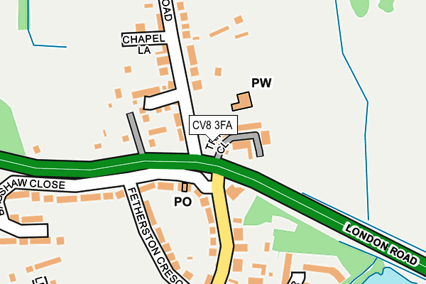 CV8 3FA map - OS OpenMap – Local (Ordnance Survey)