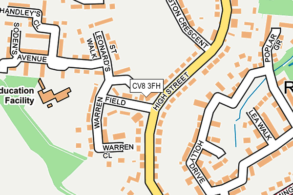 CV8 3FH map - OS OpenMap – Local (Ordnance Survey)