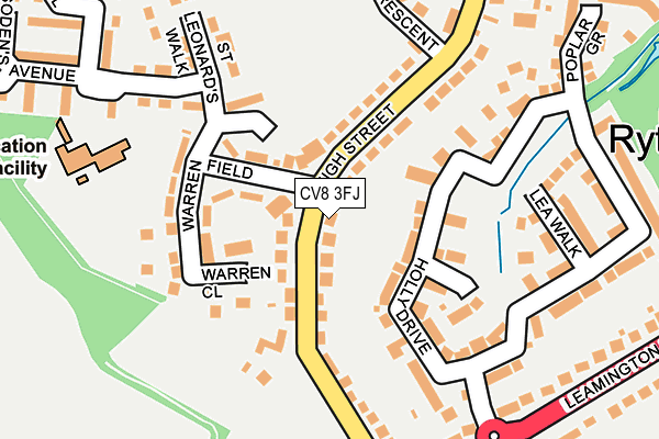 CV8 3FJ map - OS OpenMap – Local (Ordnance Survey)