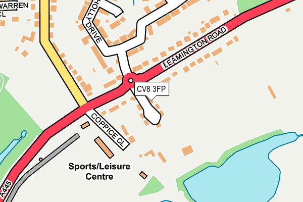 CV8 3FP map - OS OpenMap – Local (Ordnance Survey)