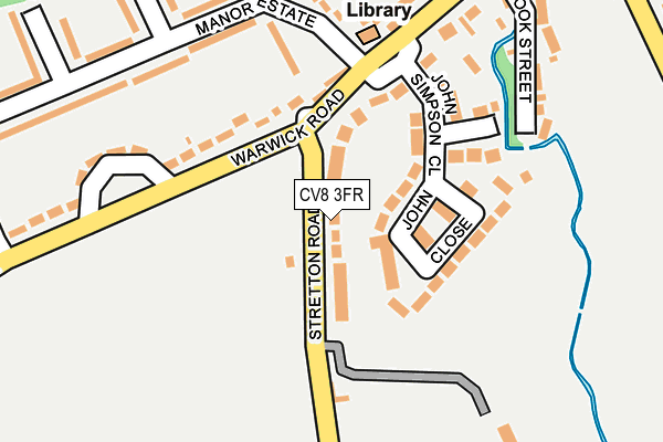 CV8 3FR map - OS OpenMap – Local (Ordnance Survey)