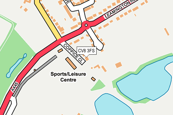 Map of LEAMINGTON ROAD 1960 LIMITED at local scale