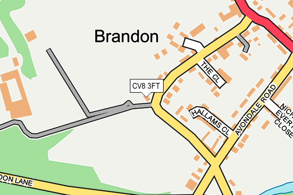 CV8 3FT map - OS OpenMap – Local (Ordnance Survey)