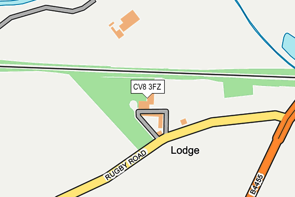 CV8 3FZ map - OS OpenMap – Local (Ordnance Survey)