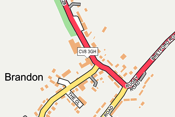 CV8 3GH map - OS OpenMap – Local (Ordnance Survey)
