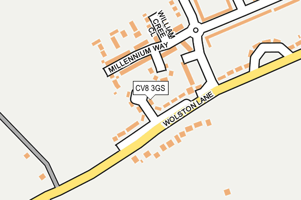 CV8 3GS map - OS OpenMap – Local (Ordnance Survey)