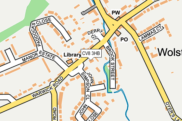 CV8 3HB map - OS OpenMap – Local (Ordnance Survey)