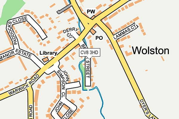 CV8 3HD map - OS OpenMap – Local (Ordnance Survey)