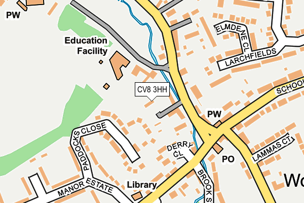 CV8 3HH map - OS OpenMap – Local (Ordnance Survey)