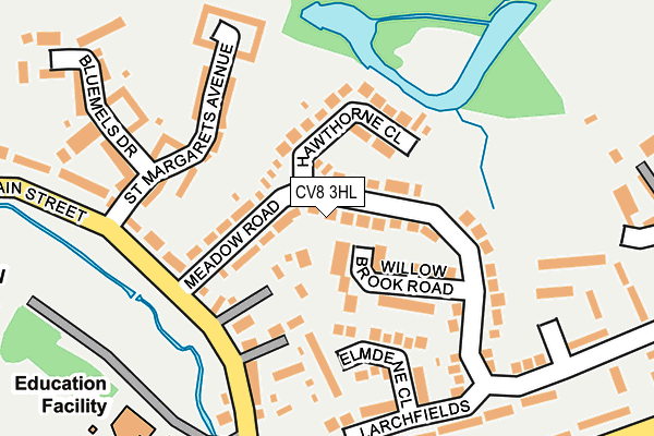 CV8 3HL map - OS OpenMap – Local (Ordnance Survey)