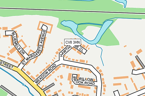 Map of HBS HEATING SERVICES LTD at local scale