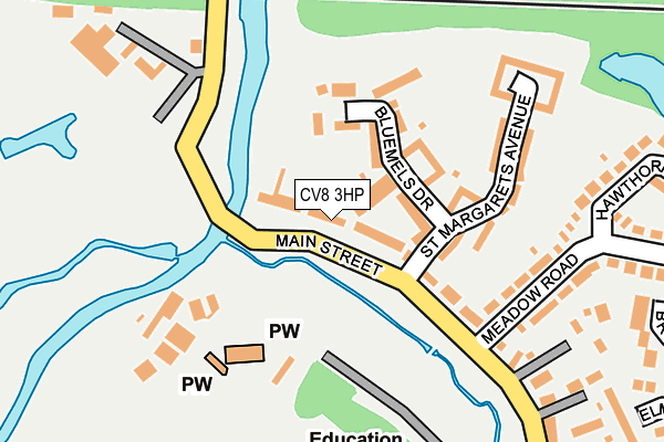 CV8 3HP map - OS OpenMap – Local (Ordnance Survey)