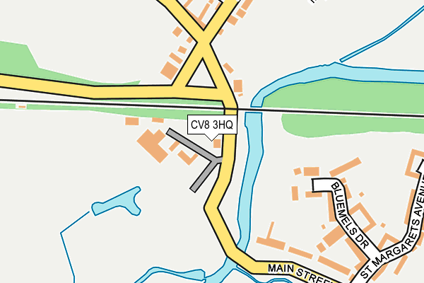 CV8 3HQ map - OS OpenMap – Local (Ordnance Survey)