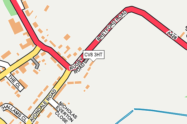 CV8 3HT map - OS OpenMap – Local (Ordnance Survey)