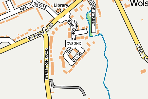 CV8 3HX map - OS OpenMap – Local (Ordnance Survey)