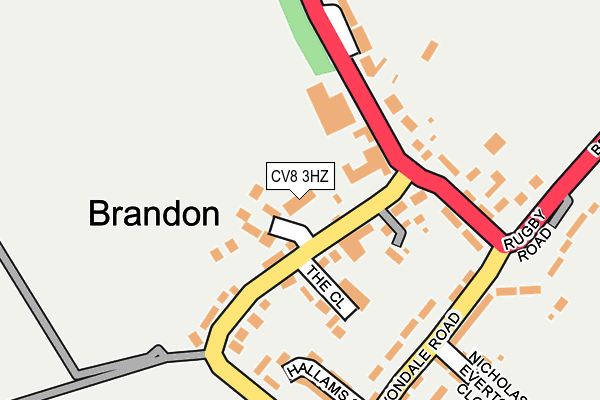 CV8 3HZ map - OS OpenMap – Local (Ordnance Survey)