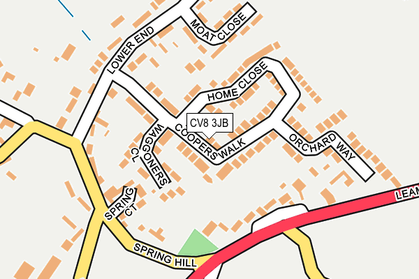 CV8 3JB map - OS OpenMap – Local (Ordnance Survey)