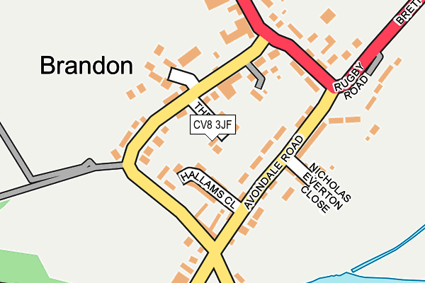 CV8 3JF map - OS OpenMap – Local (Ordnance Survey)