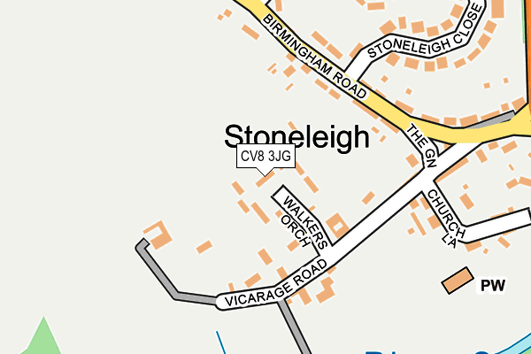 CV8 3JG map - OS OpenMap – Local (Ordnance Survey)