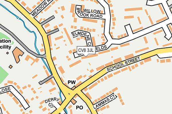 CV8 3JL map - OS OpenMap – Local (Ordnance Survey)