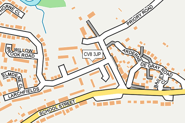 CV8 3JP map - OS OpenMap – Local (Ordnance Survey)