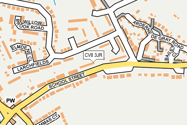 CV8 3JR map - OS OpenMap – Local (Ordnance Survey)