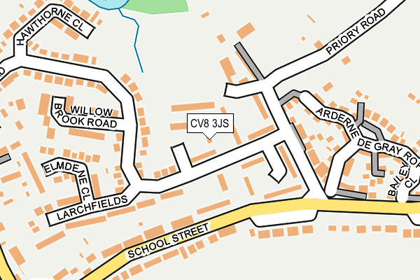 CV8 3JS map - OS OpenMap – Local (Ordnance Survey)