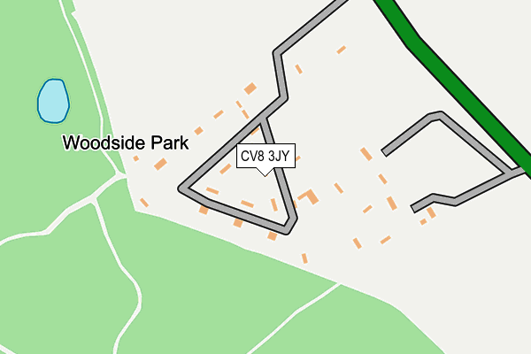 CV8 3JY map - OS OpenMap – Local (Ordnance Survey)