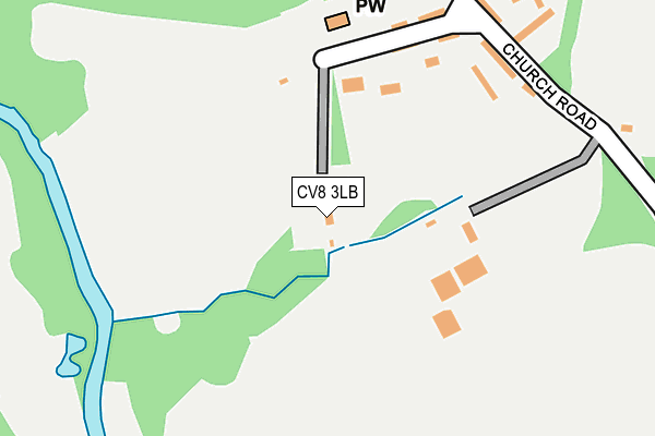 CV8 3LB map - OS OpenMap – Local (Ordnance Survey)