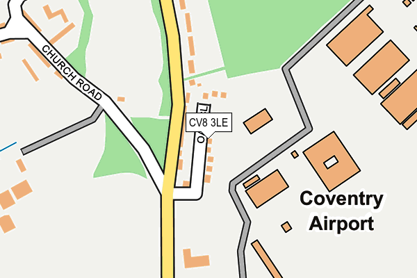 CV8 3LE map - OS OpenMap – Local (Ordnance Survey)