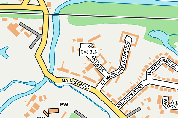 CV8 3LN map - OS OpenMap – Local (Ordnance Survey)