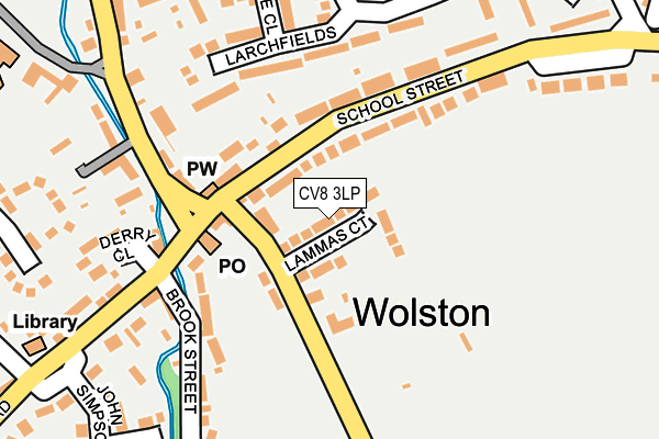 CV8 3LP map - OS OpenMap – Local (Ordnance Survey)