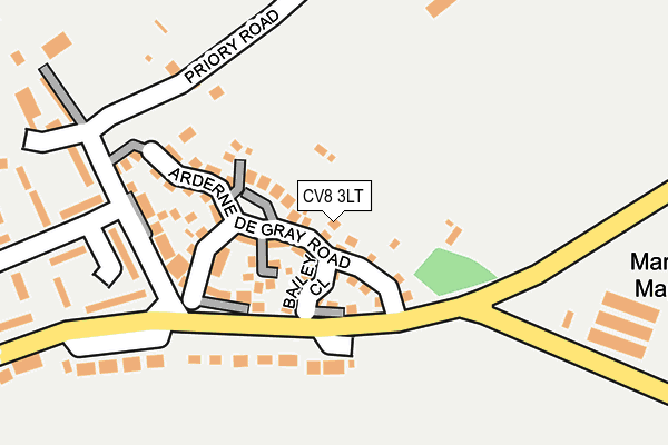 CV8 3LT map - OS OpenMap – Local (Ordnance Survey)